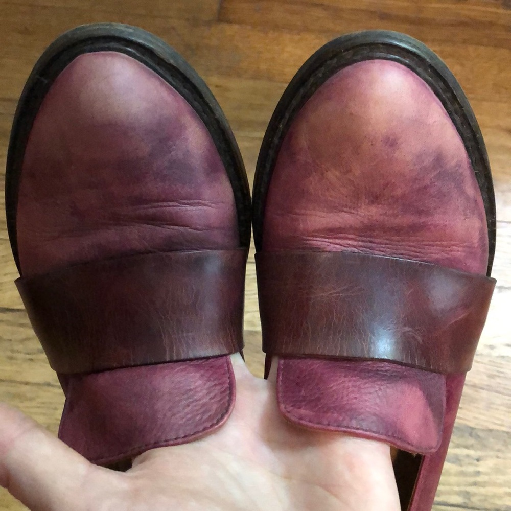Pink leather Loafer Size 9